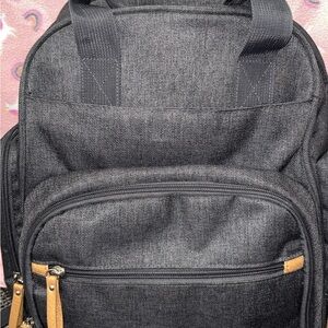 Black and Tan Diaper Backpack